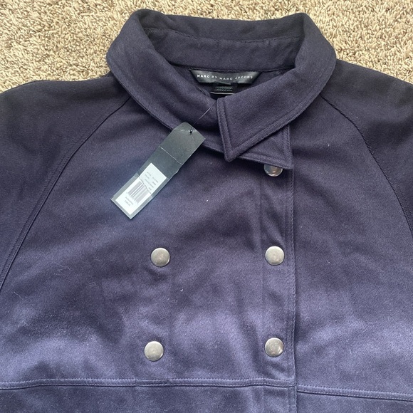 NWT MARC BY MARC JACOBS PRAIRIE INDIGO XS/S NEW ROHE MIXED KNIT WOMENS JACKET - Picture 3 of 6